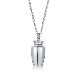 Kalung Liontin Wadah Rantai Baja Tahan Karat untuk Memperingati, Wadah Kecil Tahan Air, Perhiasan Kenang-kenangan untuk Abu, Rambut Hewan Peliharaan - Product Image 5
