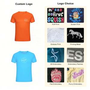 Logotipo personalizado cuello redondo Camiseta básica estilo de la calle Regular Fit Boxy camiseta en blanco Impresión digital liso al por mayor camisetas hombres - Product Image 3