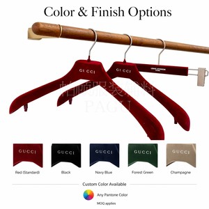 Perchas de Terciopelo para Ropa de Mujer con Logotipo Personalizable, Ganchos de Acero, Almacenamiento Multifuncional para Armario, Material Ecológico, Marca Pagu - Product Image 5