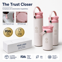 Gourde Sportive Isotherme en Acier Inoxydable 550 ml avec Logo Personnalisé, Couvercle Anti-Poussière, Utilisation à Une Main, Écologique, Vente en Gros