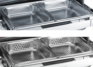 Commercial Banquet Kitchen Equipment Acrylic Rectangle Shape <strong>Chafing</strong> <strong>Dish</strong> Stainless Steel <strong>Chafing</strong> <strong>Dish</strong> <strong>Buffet</strong> <strong>Set</strong> - Product Image 4