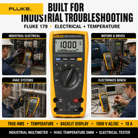 Fluke 179 True RMS Digital Multimeter 1000V Battery Powered High Accuracy Electrical Tester