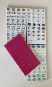 Fichas de Mahjong de Acrílico de Cuatro Capas <span class=keywords><strong>en</strong></span> Bloques de Color Rojo Rosa, Estilo Americano, con Manivela, Multicolor, para Juegos de Ajedrez y Cartas, Venta al por Mayor - Product Image 4