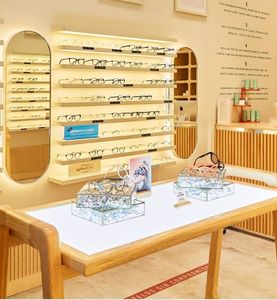 Vitrine d'exposition de lunettes Funroad avec éclairage LED, design 3D personnalisable, montage mural, vitrine de lunettes de soleil - Product Image 4