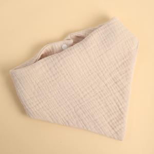 Baberos de Muselina de Algodón para Bebé, con Estampado de Dibujos Animados de Arcoíris, Toalla de Saliva, Paños de Regurgitación, Ajustables con Broches, Triangulares - Product Image 4