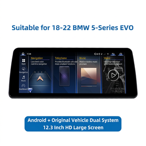 วิทยุติดรถยนต์ระบบแอนดรอยด์แบบดูอัลซิสเต็ม หน้าจอ HD ขนาด 12.3 นิ้ว สำหรับรถยนต์ BMW ซีรีส์ 2 และ 5 รุ่น G30-G38 EVO ปี 2018-2022 พร้อมระบบนำทาง GPS แบบไร้สาย - Product Image 1