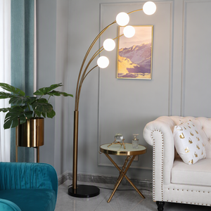 Lampada da Terra Planetaria di Lusso Leggero, Lampada a <span class=keywords><strong>Piantana</strong></span> Postmoderna per Soggiorno e Camera da Letto, Lampada da Comodino Accanto al Divano - Product Image 1
