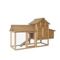Chilochilo vente en gros 59 "petit poulailler en bois poulailler volaille Cage extérieur maison pour animaux de compagnie poulet nichoir lapin clapier