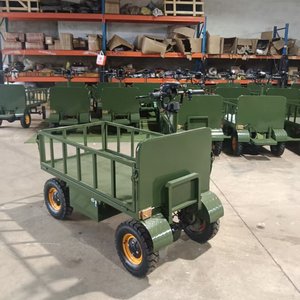 Carretilla Eléctrica <span class=keywords><strong>de</strong></span> Cuatro Ruedas Más Vendida con Barandillas, Vehículo <span class=keywords><strong>de</strong></span> Transporte <span class=keywords><strong>de</strong></span> <span class=keywords><strong>Carga</strong></span>, Capacidad <span class=keywords><strong>de</strong></span> <span class=keywords><strong>Carga</strong></span> 1000 kg, Motor <span class=keywords><strong>de</strong></span> 1000 W - Product Image 2