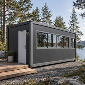 Maison conteneur pliable en acier extensible moderne, villa préfabriquée 2-3 chambres pour usage commercial - Product Image 1