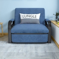 Sofá Cama Plegable para Espacios Pequeños, Sofá Individual Multifuncional, Extensible, con Funda Extraíble de Tela