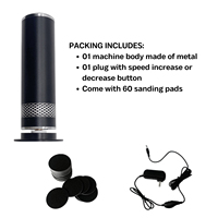 Râpe à pieds anti-callosités facile à utiliser avec disque rotatif à 360 degrés, 60 disques de papier abrasif interchangeables, outil de pédicure durable et puissant