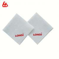 Serviettes de Cocktail en papier lin avec fond blanc et Logo de Restaurant