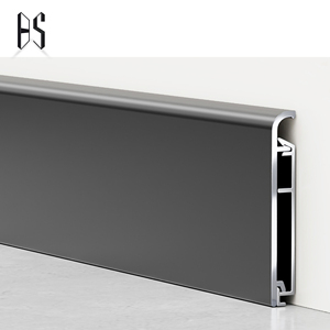 Plinthe en alliage d'aluminium noir en gros, style moderne, peut couvrir <span class=keywords><strong>les</strong></span> espaces entre <span class=keywords><strong>les</strong></span> sols, un incontournable pour la décoration <span class=keywords><strong>de</strong></span> la maison - Product Image 1