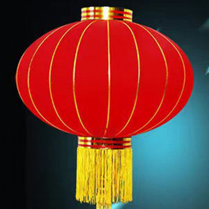 Свадебные традиционные уличные рождественские большие шелковые праздничные водонепроницаемые красные новогодние китайские светодиодные фонари с подсветкой - Product Image 2