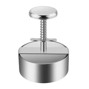 Stainless Steel Adjustable Hamburger Patty Maker Burger Press Non Stick Patty Making Molds Beef Vegetables Burgers And Cooking