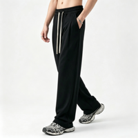 Pantalon décontracté léger pour homme avec cordon de serrage - Coupe classique avec poches latérales fonctionnelles