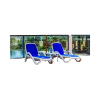 Table basse moderne portable en plastique pour extérieur, jardin, cour, plage, piscine, salle de sport, entrée