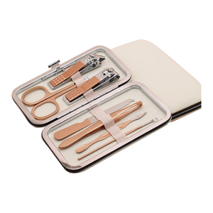 <span class=keywords><strong>Set</strong></span> per <span class=keywords><strong>Manicure</strong></span> in oro rosa Kit tagliaunghie 7 pezzi strumenti professionali di bellezza <span class=keywords><strong>Pedicure</strong></span> strumenti per la cura personale Nail Cutter <span class=keywords><strong>Set</strong></span> - Product Image 1