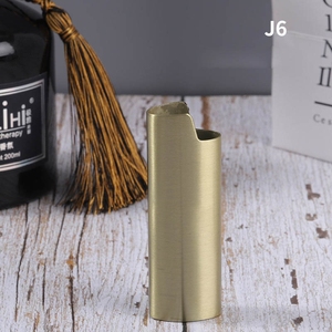 Protector de Encendedor de Metal de Lujo J5, Diseño de Panel Plano y Liso para Encendedores <span class=keywords><strong>BIC</strong></span> - Product Image 1