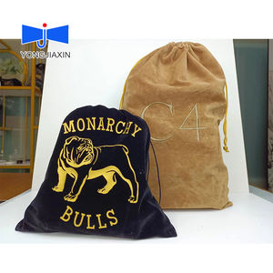 Parfums de haute qualité grande taille personnalisée Logo cordon poussière bougie chaussure cadeau velours emballage sac pochette pour vêtements - Product Image 1