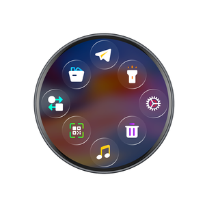 Écran LCD tactile, design rotatif, batterie rechargeable, corps en plastique, écran de 1,85 pouce, badge photo numérique intelligent - Product Image 1