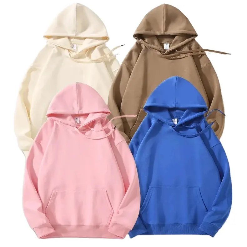 Heavy Hoodie Pullover Sweatshirt Custom Logo High Quality French Terry 100% Cotton oversized Unisex essentials hoodies for men