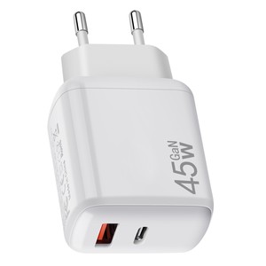 45W GaN Dual-Port Charger PD QC3.0 Fast <b>Charging</b> <b>Adapter</b> UK Standard Laptop Compatible - Product Image 1