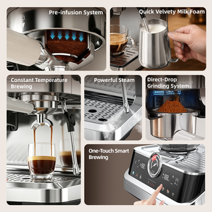 เครื่องชงกาแฟกึ่งอัตโนมัติพร้อมเกจวัด - ระบบแสดงผลภาพเพื่อการควบคุมการสกัดที่เหมาะสมที่สุด - Product Image 5