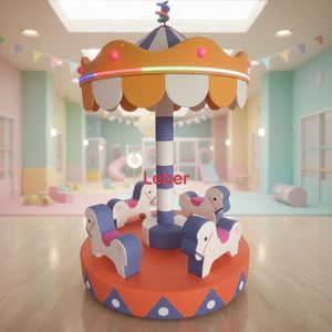 Ensembles d'équipements de jeux souples pour enfants, carrousel électrique, équipement de divertissement intérieur pour aire de jeux intérieure, salle de jeux pour fêtes - Product Image 1