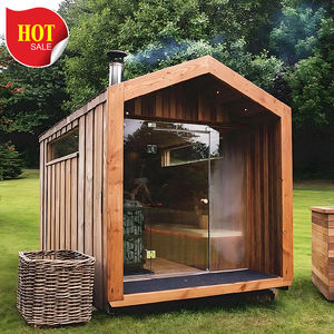 <span class=keywords><strong>Prix</strong></span> d'usine Salle de vapeur infrarouge à spectre complet et sauna Salle de cèdre rouge Sauna avec verre panoramique - Product Image 4