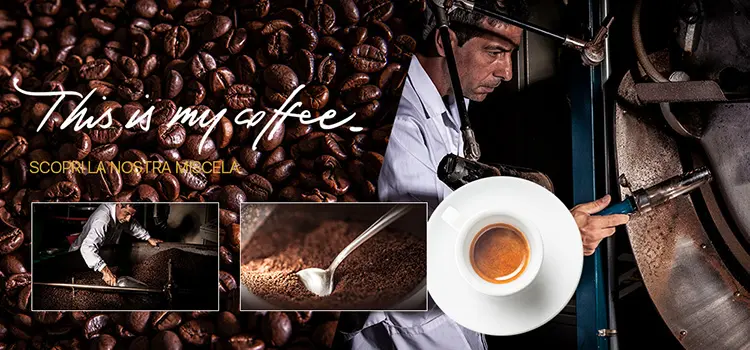 अरबिका 75% रोबस्टा 25% गर्म बिकनी रोस्टेड एस्सो कॉफी बीन्स का कड़वा स्वाद