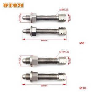 Boulon de réglage de chaîne en acier inoxydable M8 M10 pour moto tout-terrain HONDA <span class=keywords><strong>CRF</strong></span> YAMAHA YZF KAWASAKI KXF SUZUKI RMZ - Product Image 2
