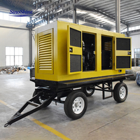 Groupe électrogène diesel super silencieux SinoShine 30 kVA 40 kVA 50 kVA en stock et prêt à être expédié avec démarrage à distance 60 Hz 400 V 12 V CC