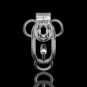 娘娘腔贞操笼腰带贞操内裤福福夹防摔吊带极端娘娘腔锁阴茎束缚女性化玩具 - Product Image 6