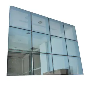 Pared de cortina de aluminio y vidrio con diseño de sistema, fabricación de paneles de fachada de doble acristalamiento Exterior, sobre de construcción