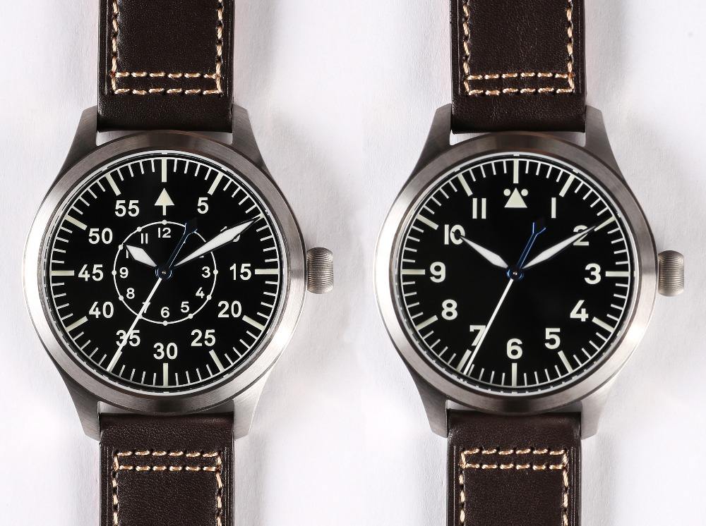 Custom Logo Man Leather OEM Seagull Auto Pilot Watch