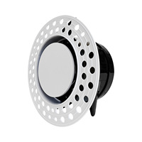 Diffuseur d'air rond encastré en plastique ABS blanc pour système de climatisation centralisée et alimentation en air frais