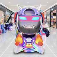 Manège d'aventure commercial en fibre de verre pour enfants Aviark - Modèle Warrior, conduite simulée, 2 joueurs, intérieur/extérieur