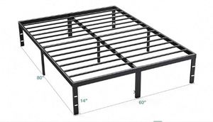 Warehouse Platform Bed Durable Iron Bed Frame Living Room Metal Bed Iron Frame Bed Hotel Metal Bed Iron Bed Frame With Thick - Product Image 6
