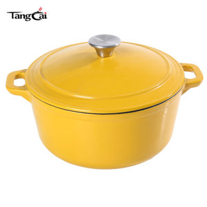 <span class=keywords><strong>Cocotte</strong></span> <span class=keywords><strong>en</strong></span> <span class=keywords><strong>fonte</strong></span> <span class=keywords><strong>personnalisable</strong></span> avec revêtement émaillé, marmite à soupe pour la cuisson de ragoûts d'agneau - Product Image 5
