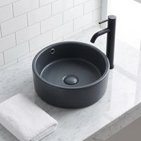 Lavabo de salle de bain en céramique moderne couleur mate, vasque à poser, pour hôtels