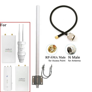 Двухдиапазонная антенна omni 2,4G/5,8 GHz усилитель сигнала Wi-Fi антенна <span class=keywords><strong>rp</strong></span> <span class=keywords><strong>sma</strong></span> male для ubnt Rocket tp link comfast AP антенна - Product Image 5