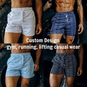 Shorts de sport décontractés pour hommes en polyester ultra doux à maille perforée, sublimés sur mesure, entrejambe de 4 pouces, avec cordons de serrage et poches - Product Image 3