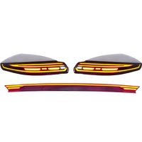 Luz Trasera LED con Animación Dinámica de Encendido para Porsche Panamera 970.2 14-16, Modelo Modificado 2018, Lámpara de Tipo Continuo