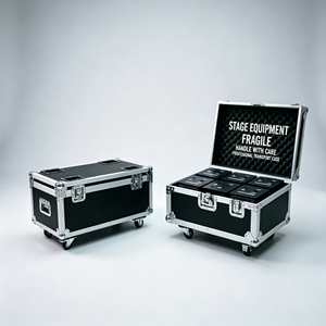 Flight case portable en aluminium avec roues pour équipement de scène, machine à feux d'artifice 2-en-1 et 4-en-1, accessoires <span class=keywords><strong>DJ</strong></span>, matériel pour projecteurs Beam Moving Head - Product Image 6