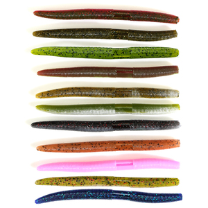 Newbility Bass Soft Silicon Worm Lures Stick Senko Worm Fishing Lure - Product Image 1