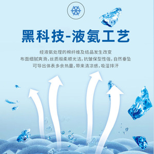 Liquid Ammonia Cotton T-Shirt Crew Neck Short Sleeve Breathable Summer Men's White Red Pink Navy Blue Black Thin 100 Cotton - Product Image 1