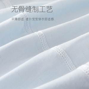 Combinaison à manches courtes pour bébé, fine, respirante, unisexe, avec imprimé de dessin animé pour nourrissons - Product Image 4