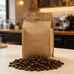 Bolsa de Papel Kraft con Fondo Plano YSH de 25g para Granos de Café, Tamaños de 1kg, Bolsas con Válvula y Cierre para Envasar Leche, Alimentos para Mascotas y Gelatina - Product Image 5